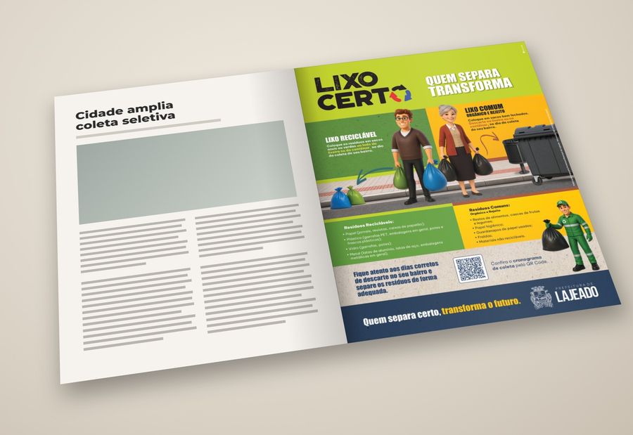 Lixo Certo – Prefeitura de Lajeado – peça da campanha