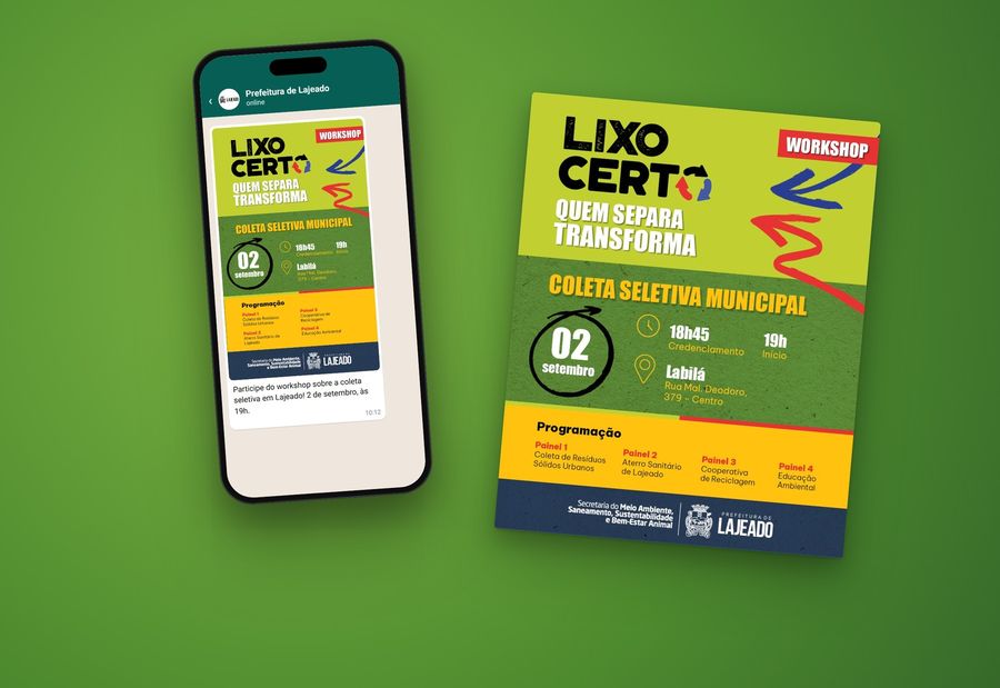 Lixo Certo – Prefeitura de Lajeado – peça da campanha