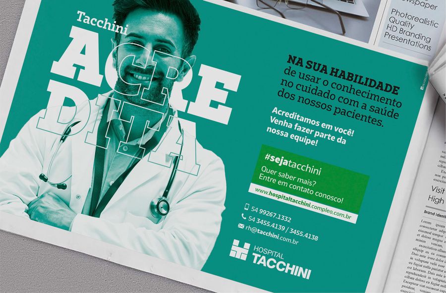 Tacchini Saúde – peça da campanha
