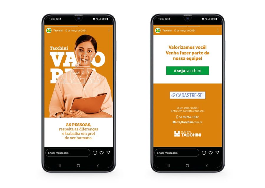 Tacchini Saúde – peça da campanha