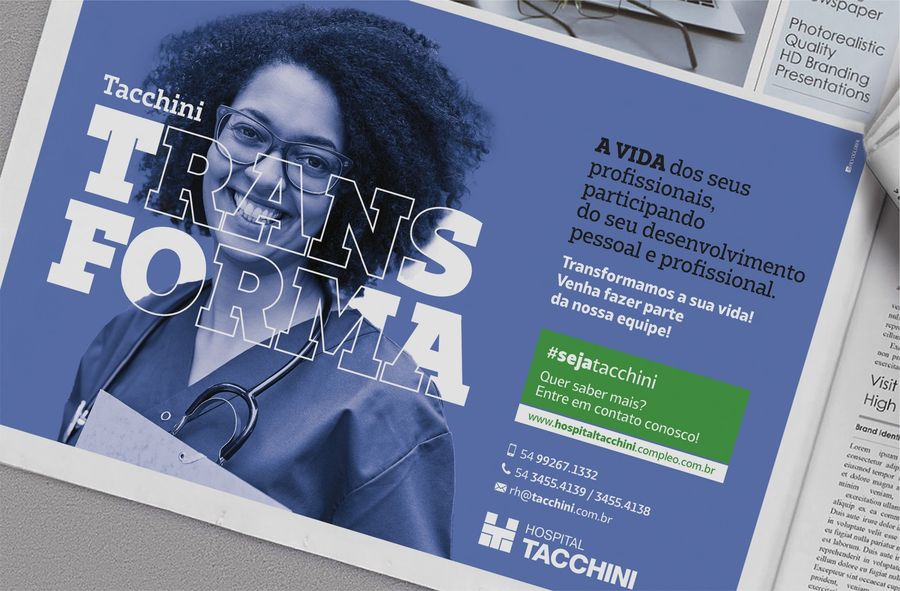 Tacchini Saúde – peça da campanha