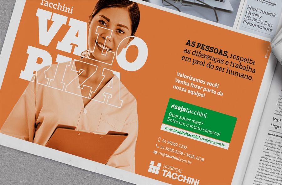 Tacchini Saúde – peça da campanha